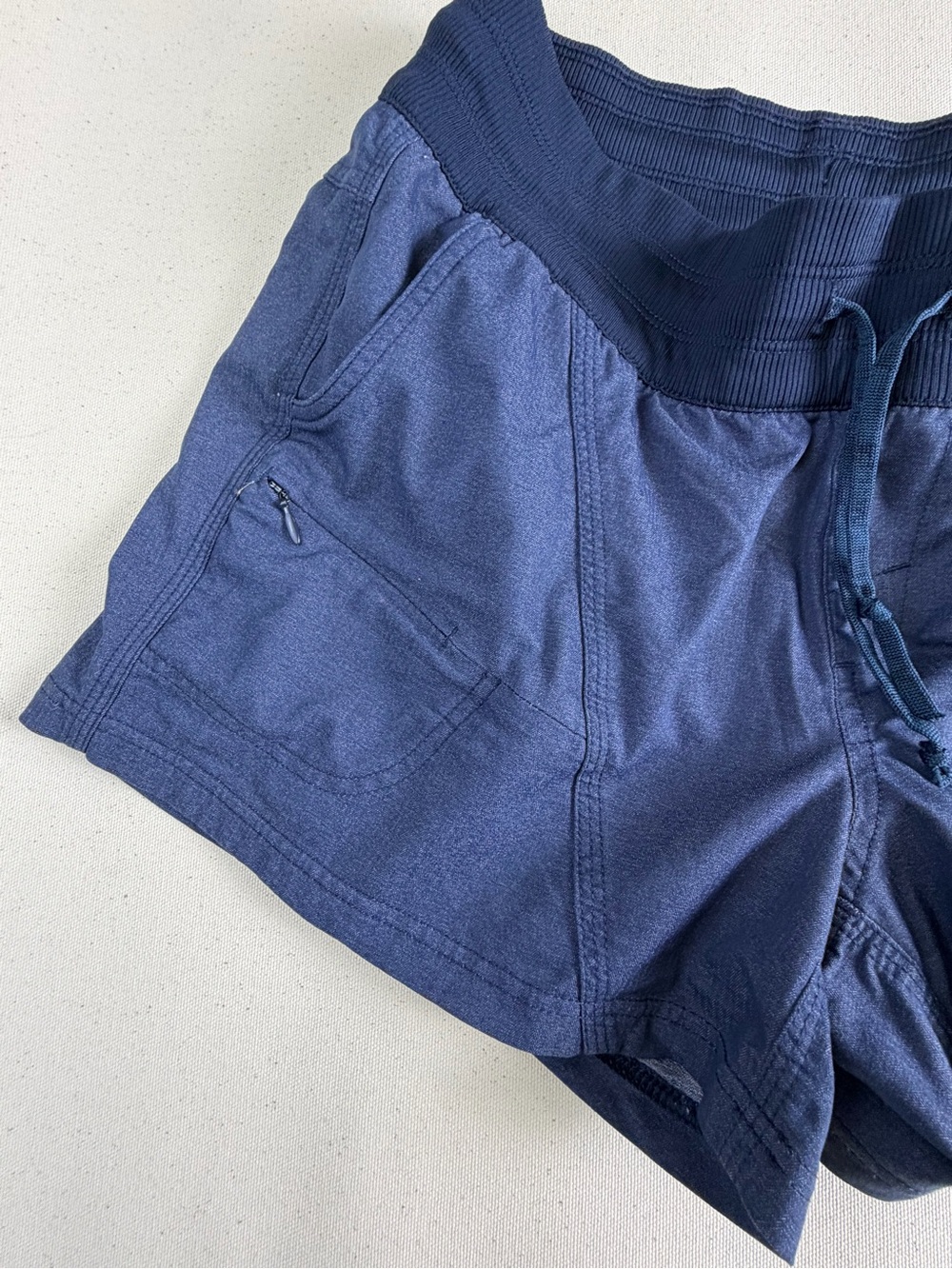 The North Face Women's Navy Athletic Drawstring Shorts - Picture 3 of 14